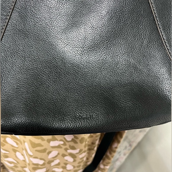Fossil Black Leather Cross body Bag Purse - Picture 5 of 13